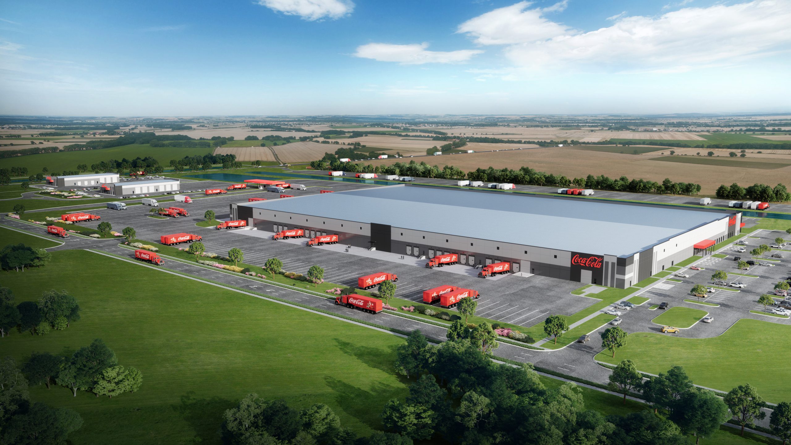 Rendering of anticipated new Columbus, Ohio distribution and warehouse facility.