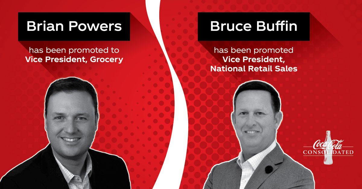 Coke Consolidated Promotes Two New Leaders to Customer Management Team